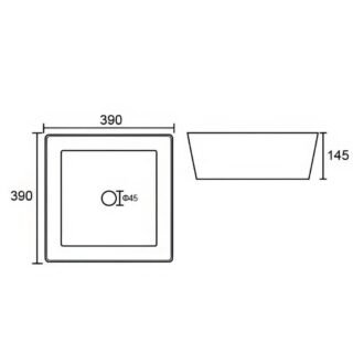 Kartell Lois Countertop Basin - 390mm Wide - No TH - Gloss White - Image 2
