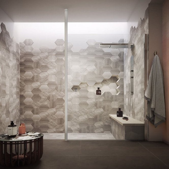 Kartell KV8 2/1m Wetroom Screen Ceiling Post - Chrome