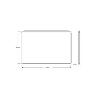 Scudo Waterproof Bath End Panel - Gloss White - Image 4