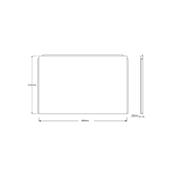 Scudo Waterproof Bath End Panel - Gloss White - Image 4