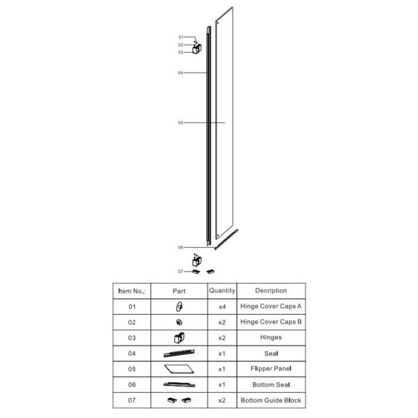 Scudo S8 Fluted Flipper Hinge Pack