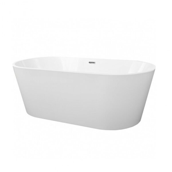 Kartell Coast Freestanding Bath - No TH - Gloss White