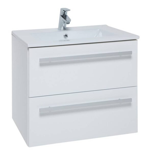 Kartell Purity 2 Drawer Wall Hung Vanity Unit With Slim Basin - 600mm Wide - 1 TH