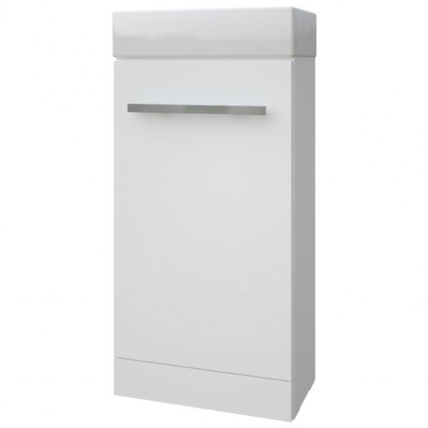 Kartell Purity 1 Door Floor Standing Vanity Unit With Basin - 405mm Wide - 1 TH