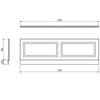 Kartell Astley Bath Front Panel - Image 3