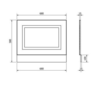 Kartell Astley Bath End Panel - Image 2