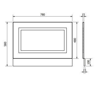 Kartell Astley Bath End Panel - Image 4