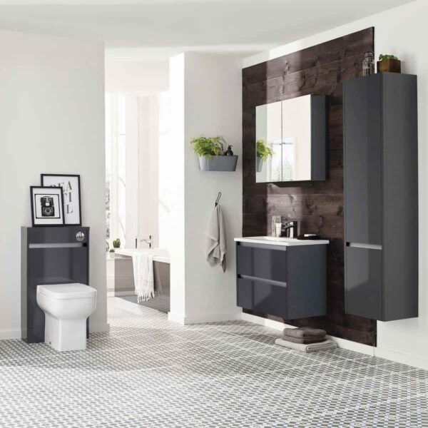 Kartell City 2 Door Wall Hung Tall Storage Unit - 1600mm High - Image 3