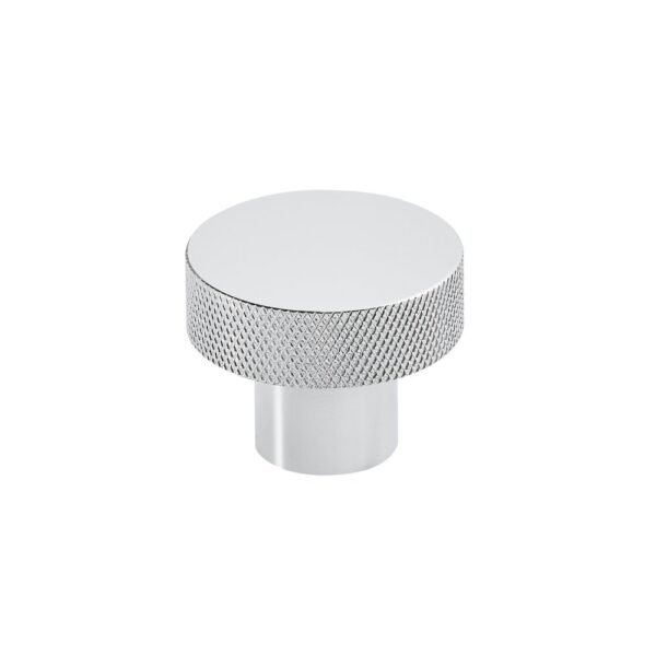 Scudo Knurled Round Furniture Handle - 42.5mm Wide