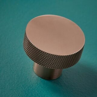Scudo Knurled Round Furniture Handle - 42.5mm Wide - Image 5