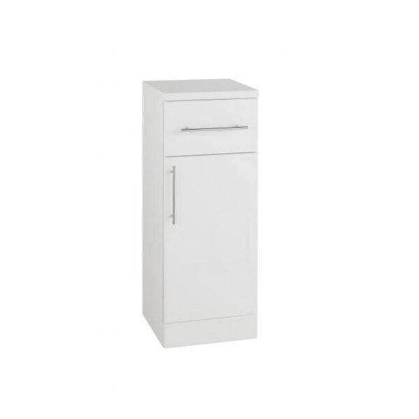Kartell Impakt 1 Door And Drawer Floor Standing Base Unit - 300mm Wide - Gloss White