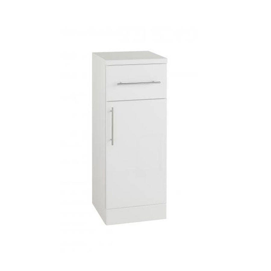 Kartell Impakt 1 Door And Drawer Floor Standing Base Unit - 300mm Wide - Gloss White