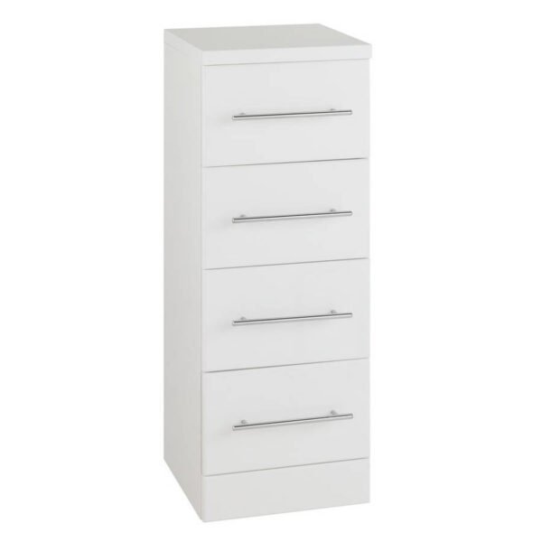 Kartell Impakt 4 Drawer Floor Standing Storage Unit - Gloss White