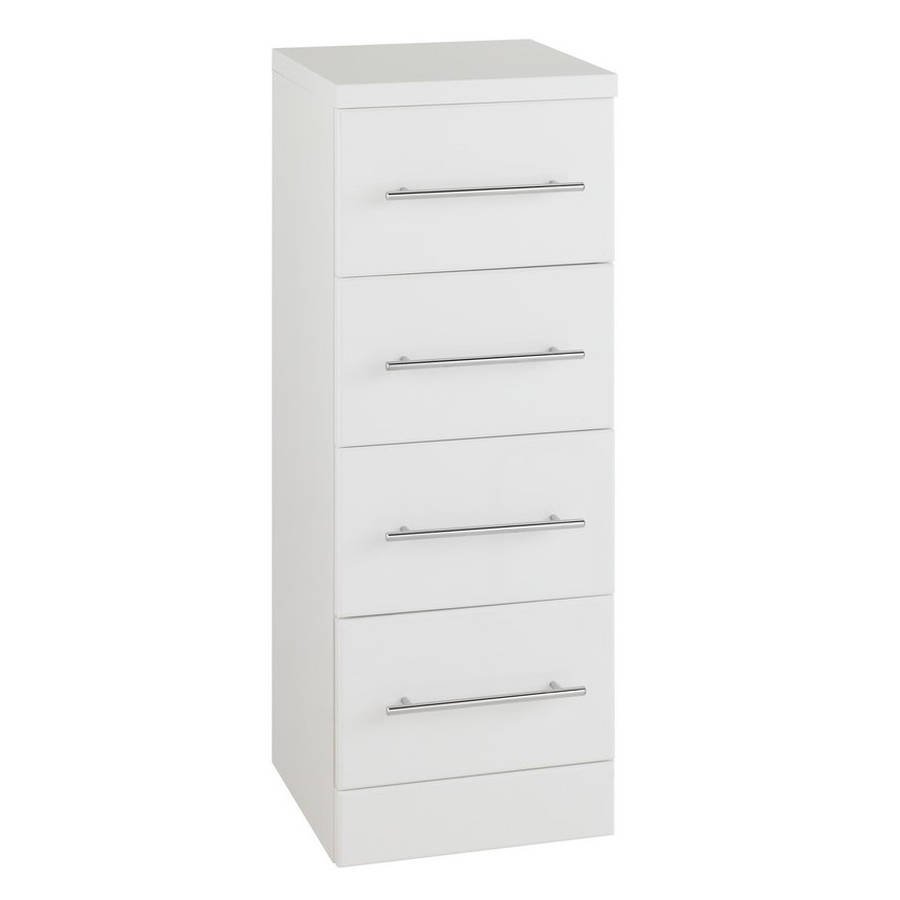 Kartell Impakt 4 Drawer Floor Standing Storage Unit - Gloss White