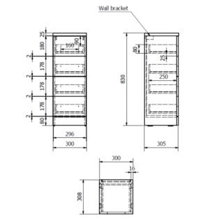 Kartell Impakt 4 Drawer Floor Standing Storage Unit - Gloss White - Image 2