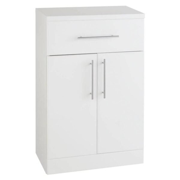 Kartell Impakt 2 Door And 1 Drawer Floor Standing Storage Unit - Gloss White