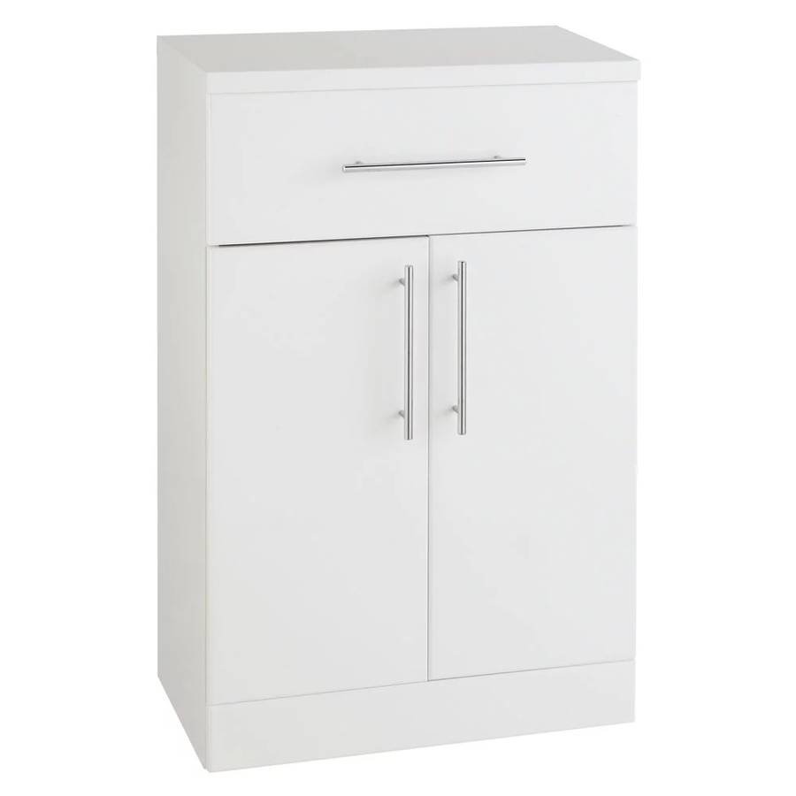 Kartell Impakt 2 Door And 1 Drawer Floor Standing Storage Unit - Gloss White