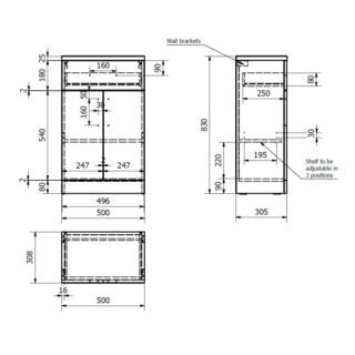 Kartell Impakt 2 Door And 1 Drawer Floor Standing Storage Unit - Gloss White - Image 2