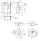 Kartell Impakt 2 Door Floor Standing Vanity Unit With Basin - 520mm Wide - 1 TH - Gloss White - Image 2