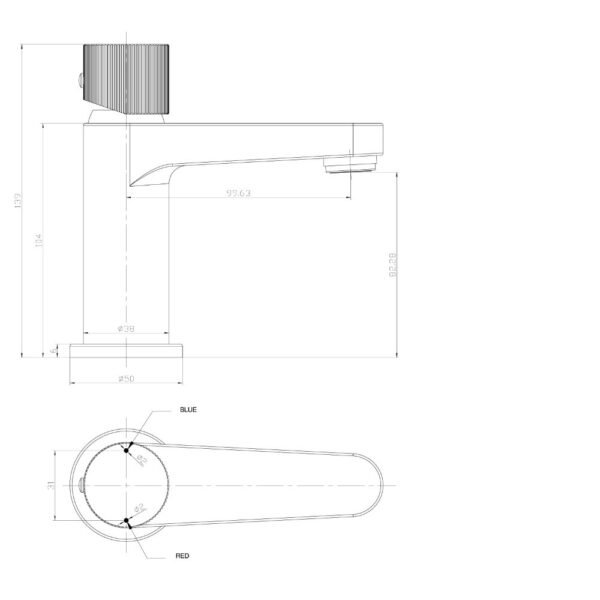 Scudo Koko Mini Basin Mixer Tap - Image 10