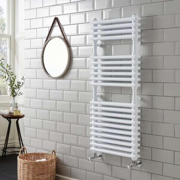 Kartell Kolumn Dual Column Towel Radiator - White