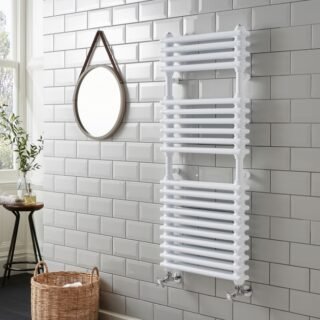 Kartell Kolumn Dual Column Towel Radiator - White - Image 3