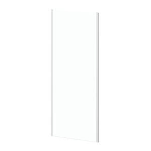 Kartell Koncept Straight Square Shower Bath Screen - 6mm Glass - 1400mm x 780mm - Chrome