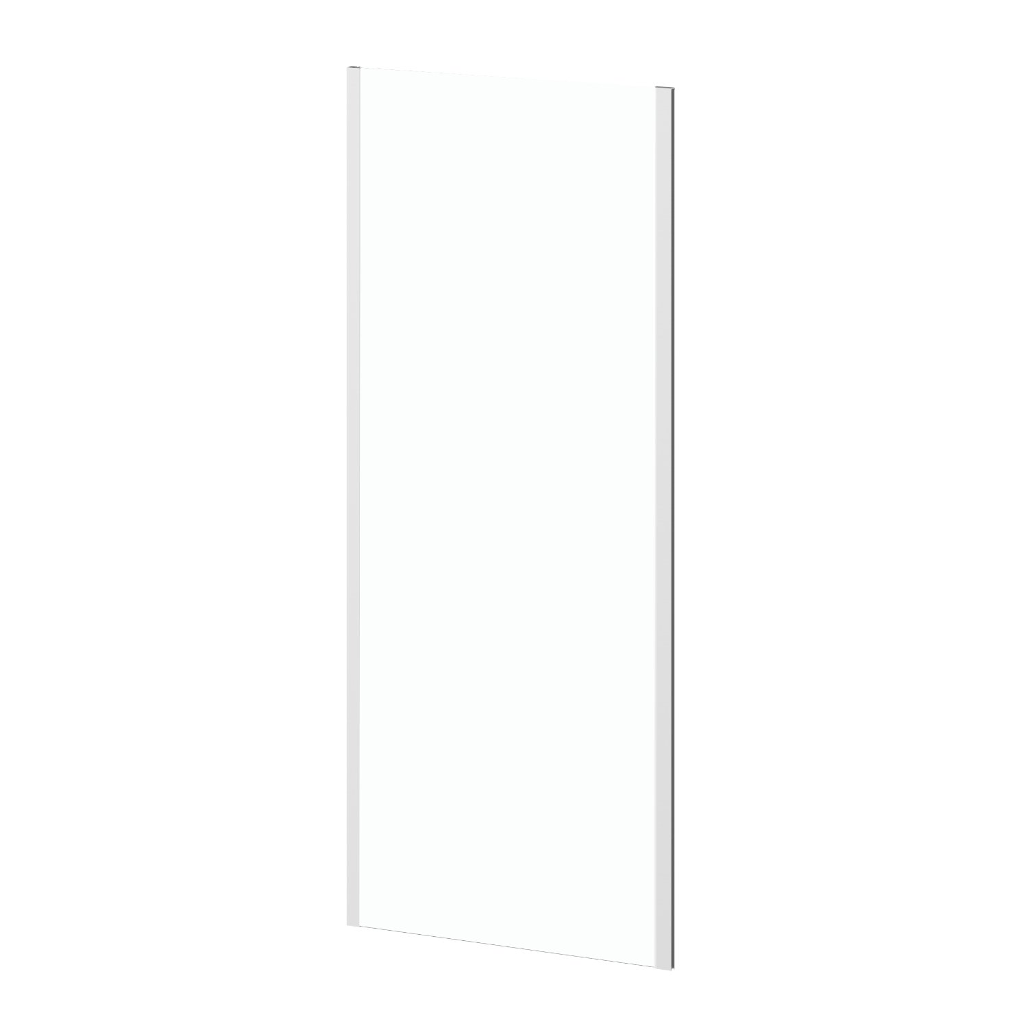 Kartell Koncept Straight Square Shower Bath Screen - 6mm Glass - 1400mm x 780mm - Chrome