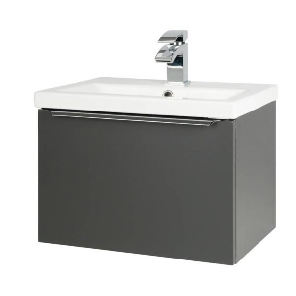 Kartell Kore 1 Drawer Wall Hung Vanity Unit With Basin - 500mm Wide - 1 TH