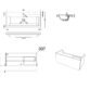 Kartell Kore 1 Drawer Wall Hung Vanity Unit With Basin - 800mm Wide - 1 TH - Image 4