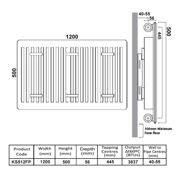 Kartell K-Flat Premium Type 11 Single Convector Designer Radiator - White - Image 12