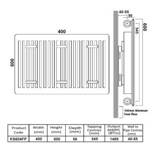 Kartell K-Flat Premium Type 11 Single Convector Designer Radiator - White - Image 15