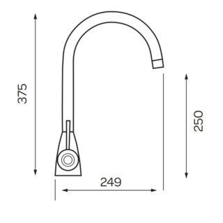 Kartell K-Vit Dual Handle Mono Kitchen Mixer Tap - Image 2