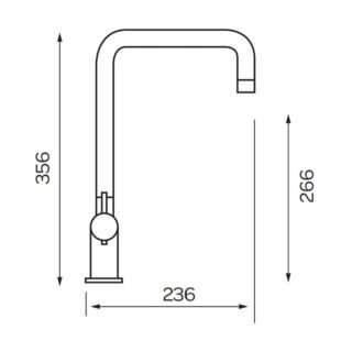 Kartell K-Vit Mono Kitchen Mixer Tap - Chrome - Image 2
