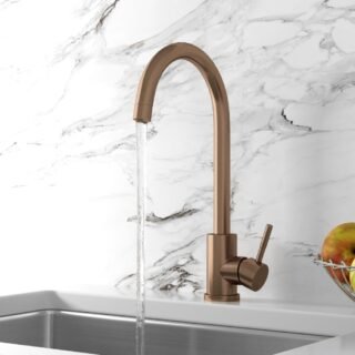 Scudo Manhattan Deck Mounted Kitchen Mixer Tap - Image 4