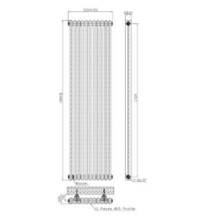 Kartell Laser Klassic 2-Column Column Radiator - White - Image 4
