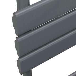 Scudo Life Vertical Designer Heated Towel Rail - Anthracite - Image 2
