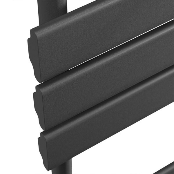 Scudo Life Vertical Designer Heated Towel Rail - Black - Image 3