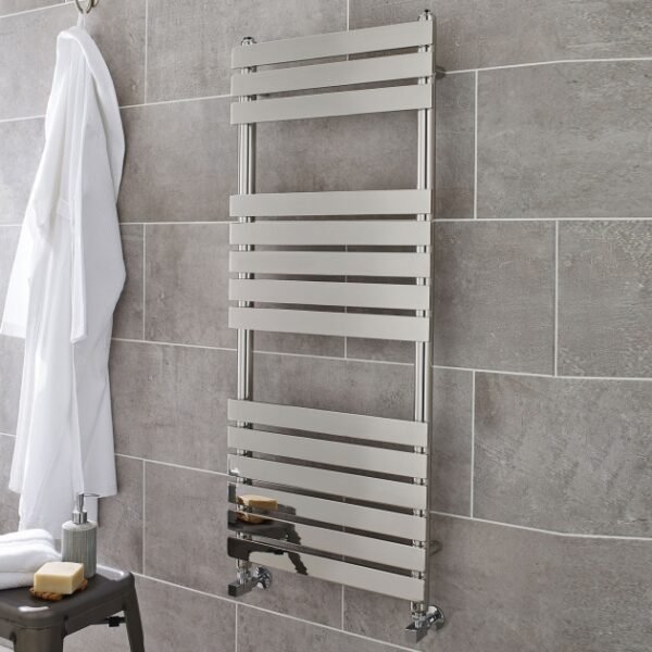 Kartell Memphis Straight Vertical Heated Towel Rail - Chrome