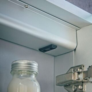 Scudo Mia Double Door Mirror Cabinet - 800mm X 700mm - Image 5