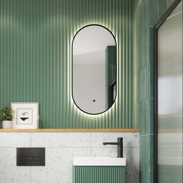 Scudo Aubrey Slim Illuminated Mirror - 800mm x 400mm