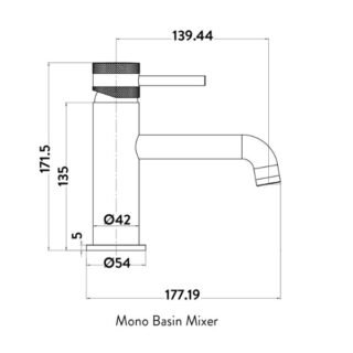 Scudo Core Deck Mounted Mono Basin Mixer Tap - Image 2