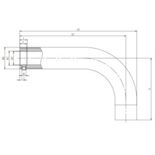 Scudo Core Cloakroom Basin Spout - Image 4