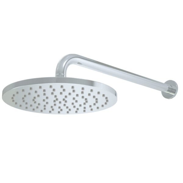 Scudo Core Knurled Round Shower Head And Arm - ?253mm