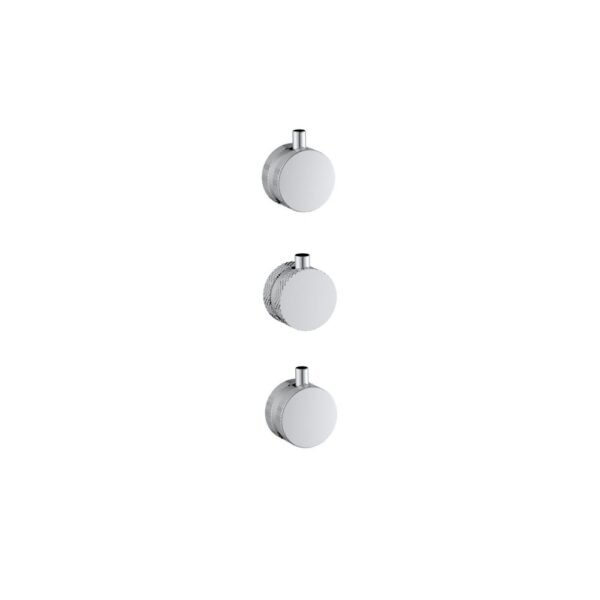 Scudo 3 Pack Concealed Shower Valve Knurled Handle