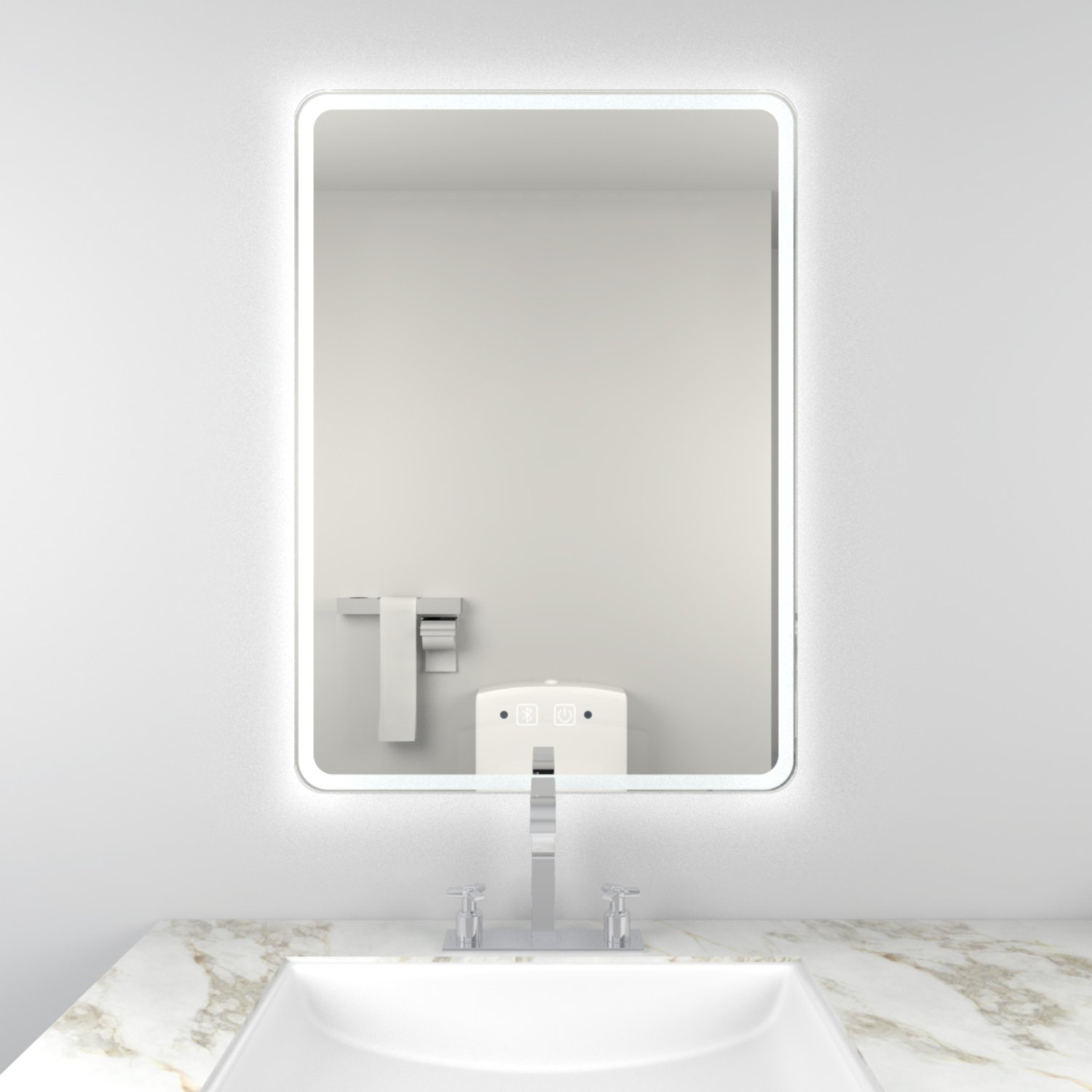 Kartell Optima LED Illuminated Mirror - 700mm x 500mm