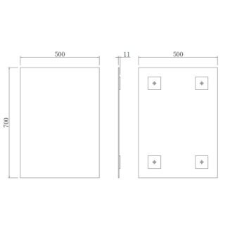 Kartell Piazza Non Illuminated Mirror - Image 3