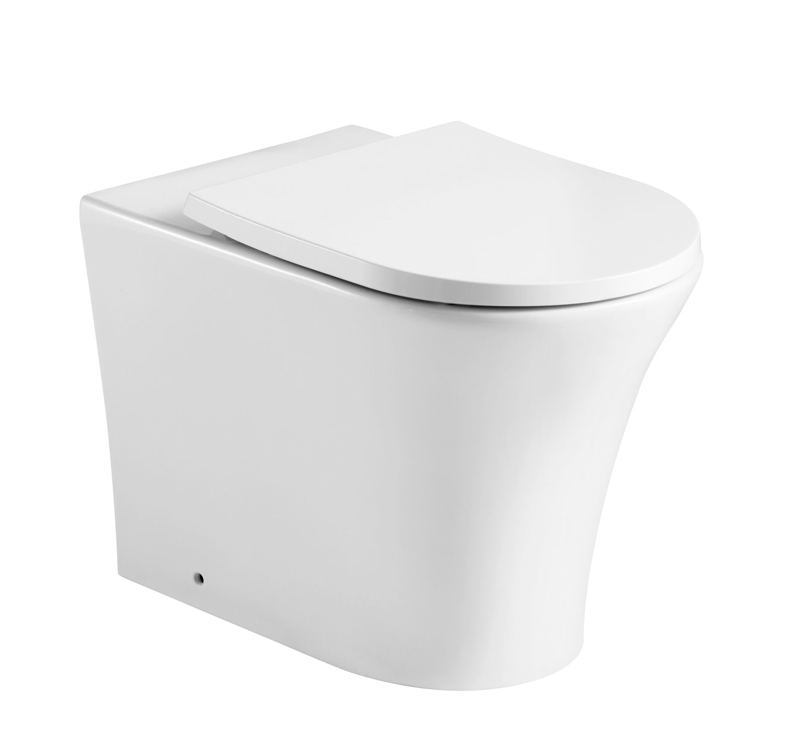 Kartell Kameo Back To Wall Toilet With Soft Close Seat - Gloss White
