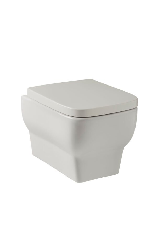 Kartell Korsika Wall Hung Toilet With Soft Close Seat - Gloss White