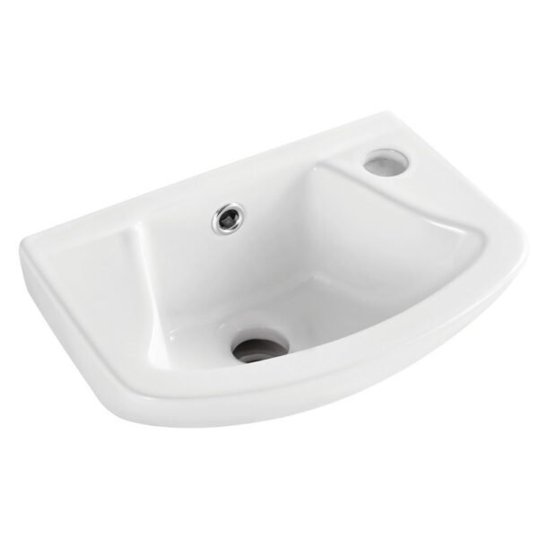 Kartell Proton Wall Hung Cloakroom Basin - 360mm Wide - Neutral White